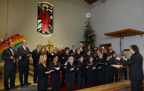 Amberger Chorgemeinschaft bei der "Abendmusik in der Silvesternacht 2013"